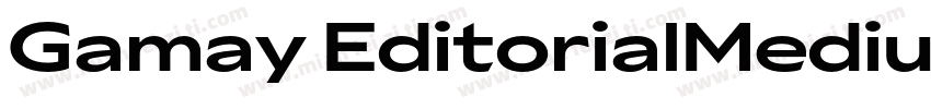 Gamay EditorialMedium字体转换